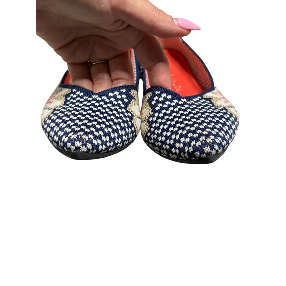Rothy's Sapphire Floral Print Flat Point Shoes-sz 9 - Picture 7 of 12